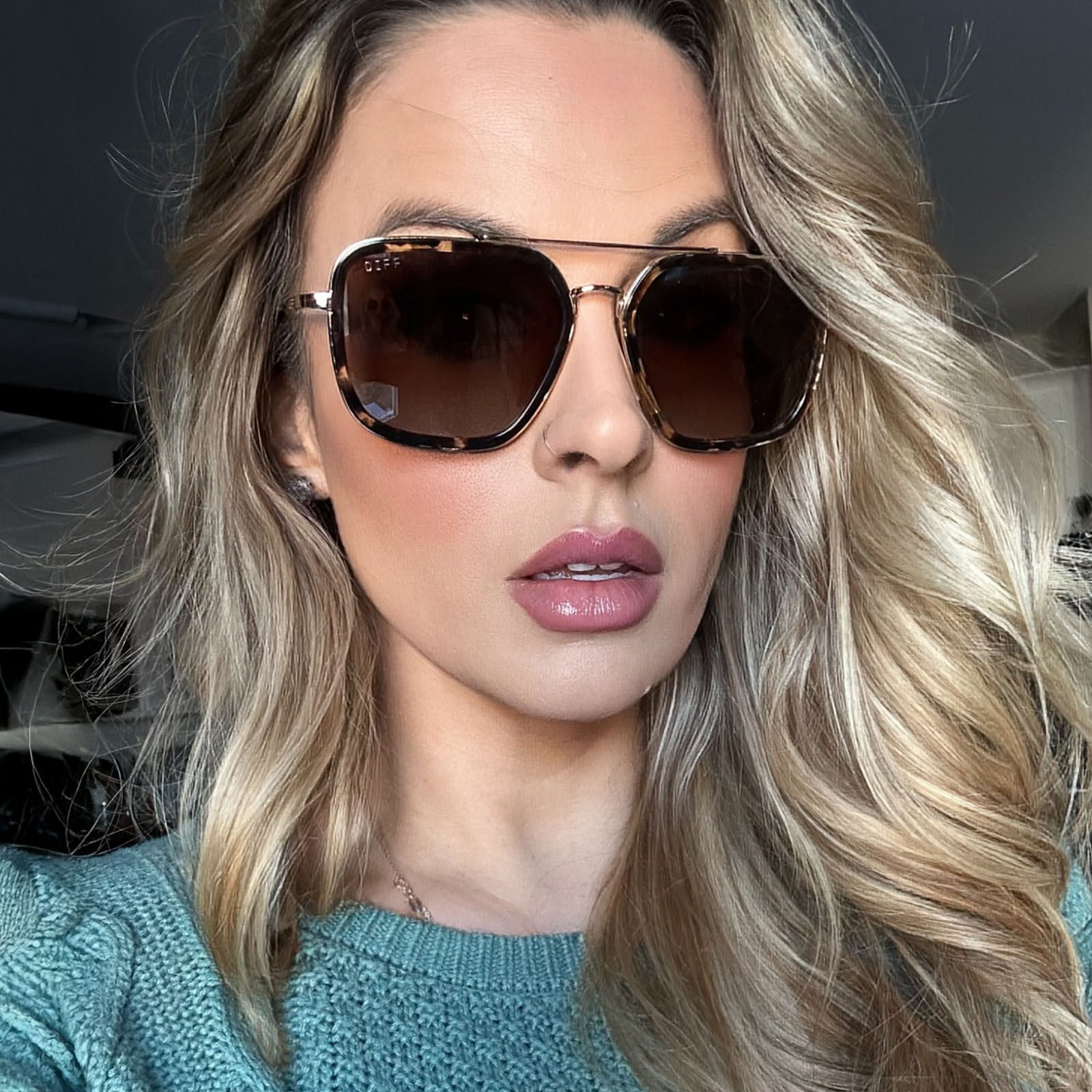 Jordan Polarized Aviator Sunglasses – Espresso Tortoise
