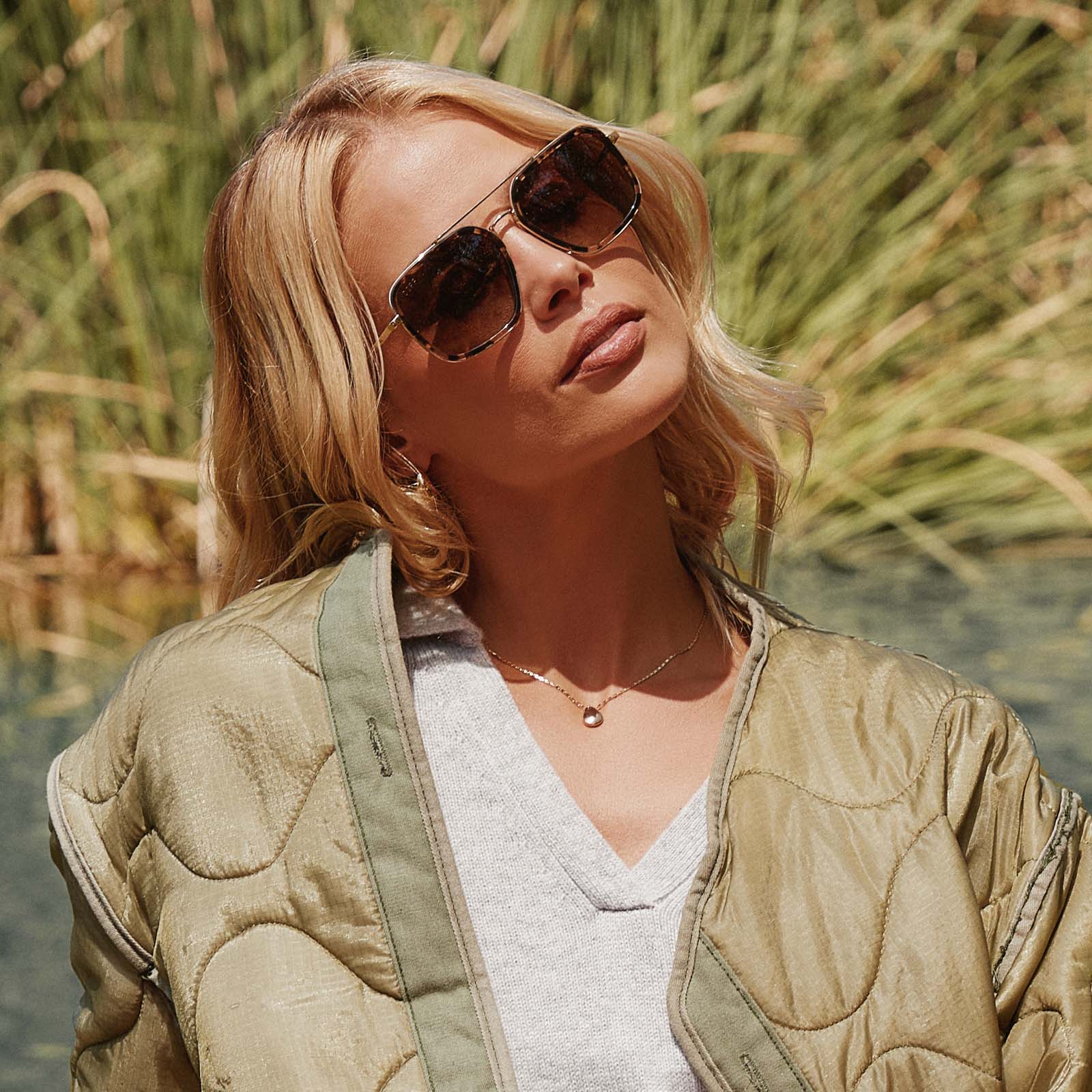 Jordan Polarized Aviator Sunglasses – Espresso Tortoise