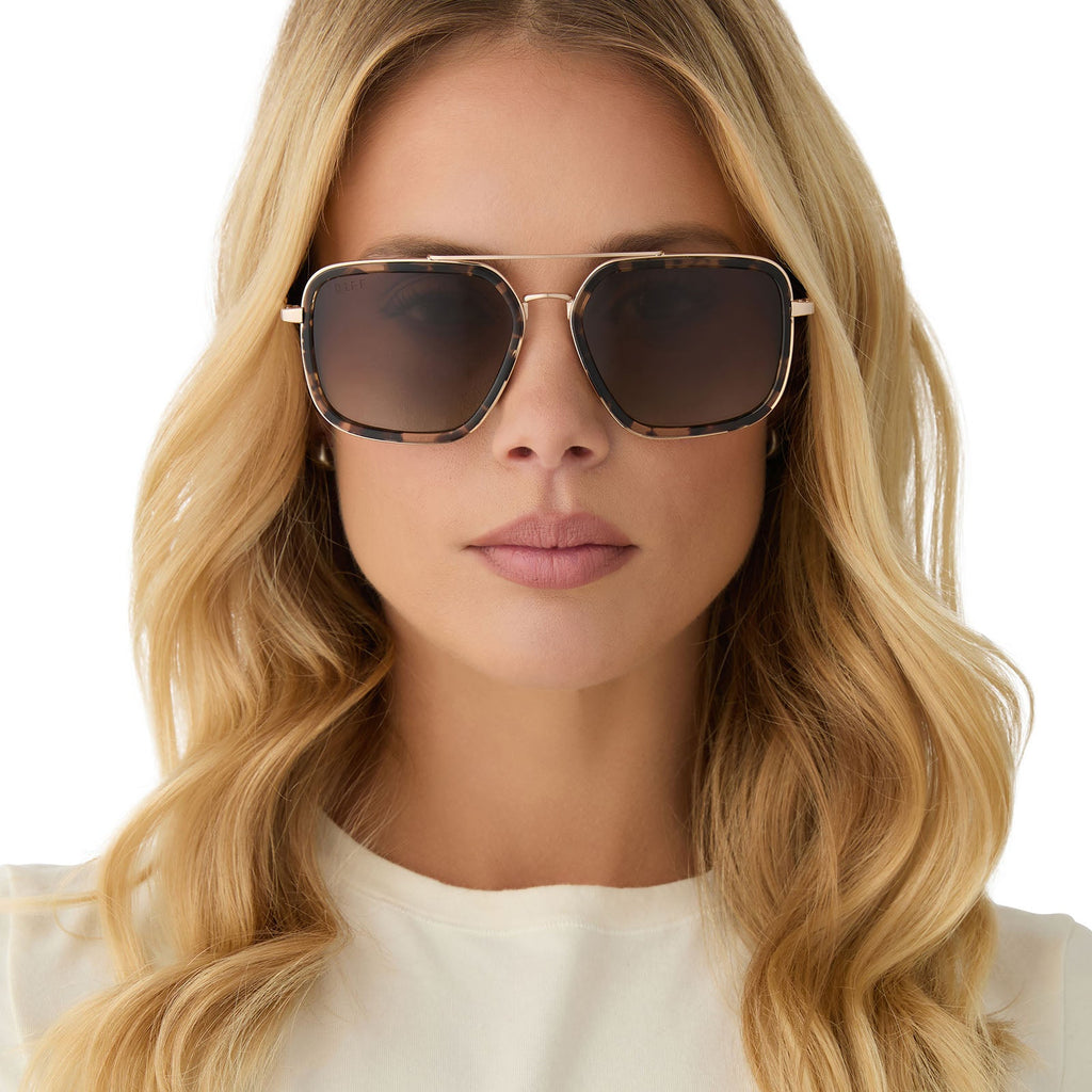 Jordan Polarized Aviator Sunglasses – Espresso Tortoise