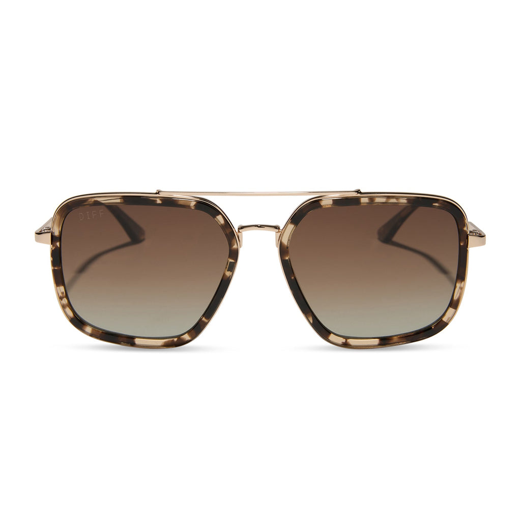 Jordan Polarized Aviator Sunglasses – Espresso Tortoise